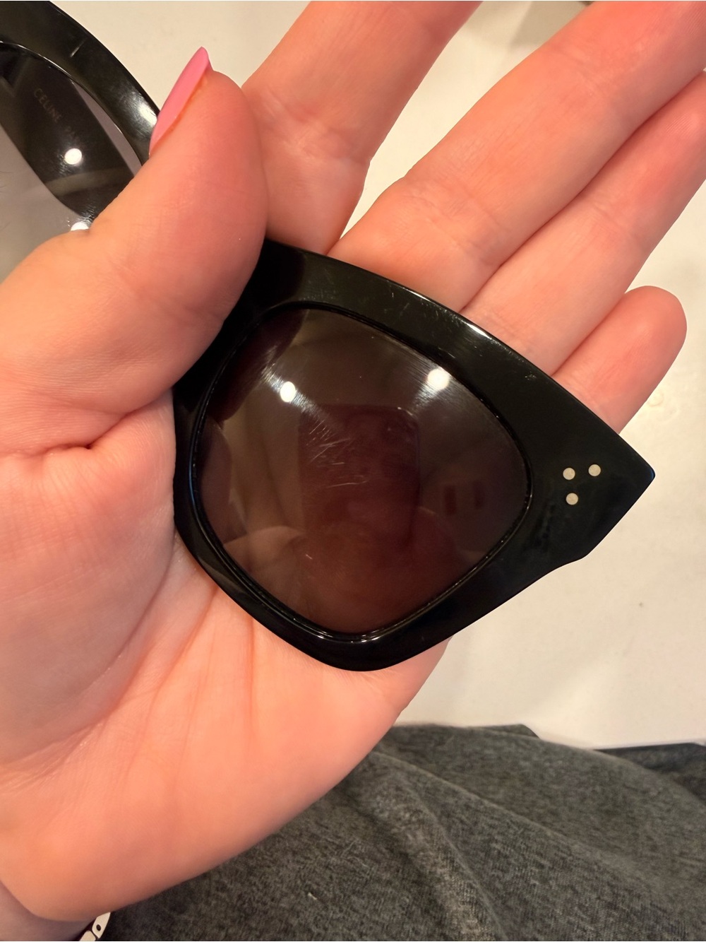 Celine Black Cat Eye Sunglasses - Picture 6 of 8